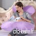 XTMC Multi-Fonction Maternity Pillow Side Sleeper Zip Coton Amovible et Lavable Grand Oreiller U-Nap Coussin Doux et Confortable Dormir Artefact Crystal Velvet Purple - B07VNLVFN6